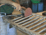 Sand the grill